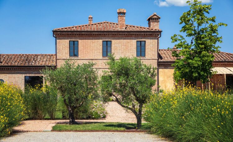 Villa San Fabiano Traumhaftes Ferienhaus Toskana Mieten Detail Außenansicht
