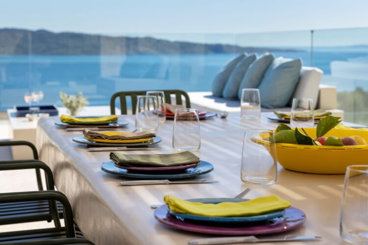 Villa San Stefano Luxus Ferienhaus Korfu Mieten Essen