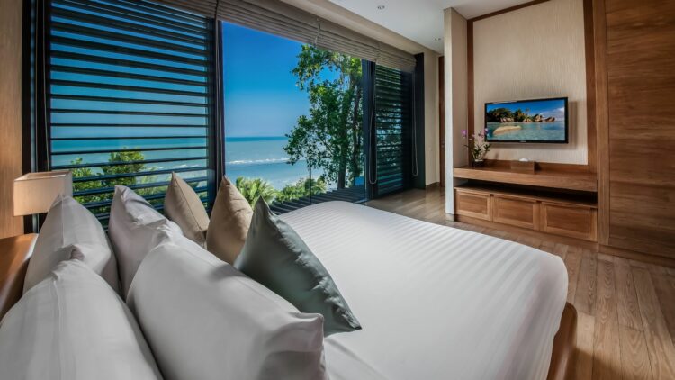 Villa Sawarin Luxus Ferienvilla Phuket Thailand Weiteres Schlafzimmer Mit Meerblick