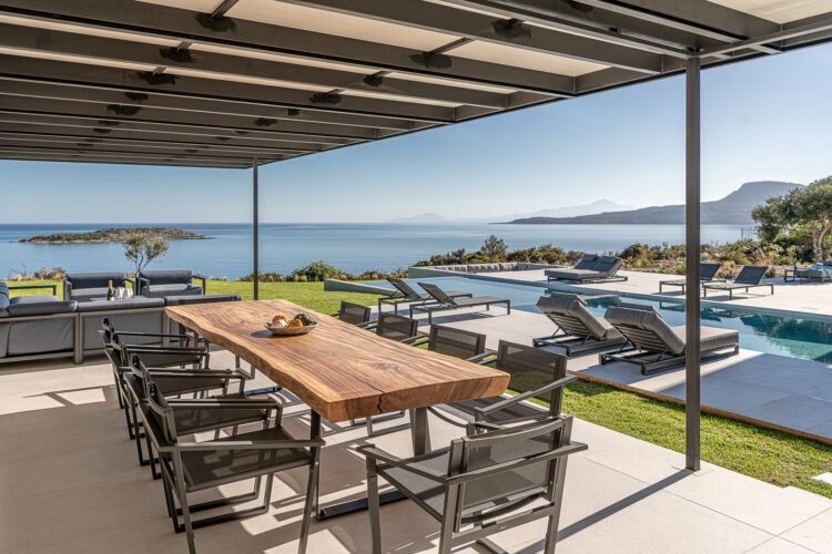 Villa Sea View Chania Luxus Ferienhaus Kreta Mieten Alfresco