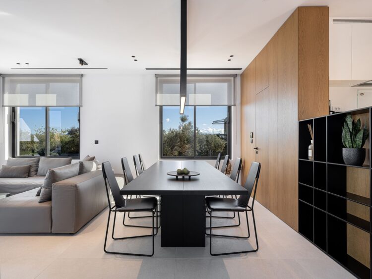 Villa Sea View Chania Luxus Ferienhaus Kreta Mieten Esstisch