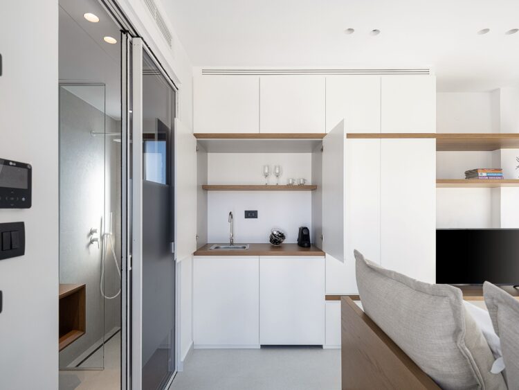 Villa Sea View Chania Luxus Ferienhaus Kreta Mieten Kitchenette