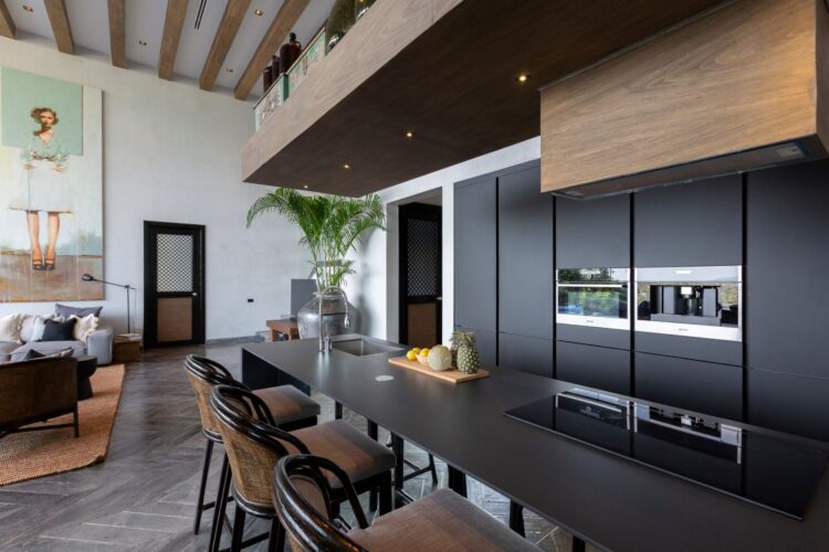 Villa Sierra Luxus Ferienhaus Koh Samui Mit Pool Mieten Küche