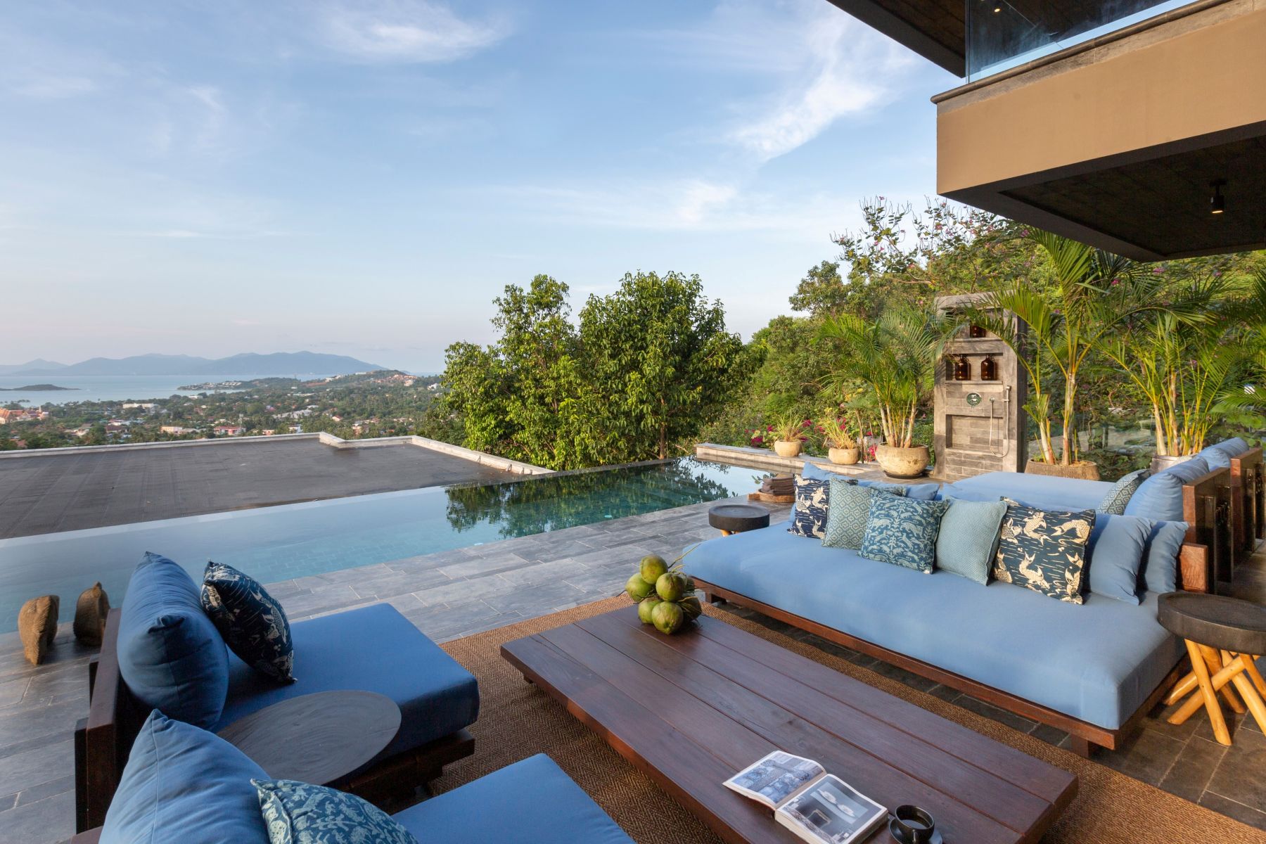 Villa Sierra Luxus Ferienhaus Koh Samui Mit Pool Mieten Lounge