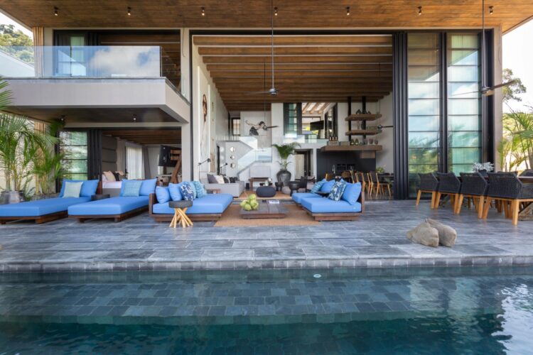 Villa Sierra Luxus Ferienhaus Koh Samui Mit Pool Mieten Loungemöbel