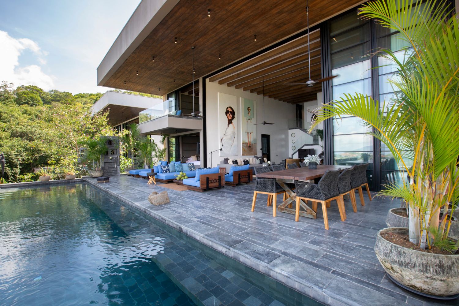 Villa Sierra Luxus Ferienhaus Koh Samui Mit Pool Mieten Poolterrasse