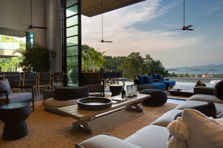 Villa Sierra Luxus Ferienhaus Koh Samui Mit Pool Mieten Wohnbereich