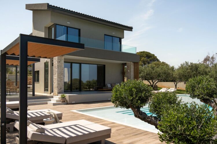 Villa Stavros Luxis Ferienhaus Kreta Chania Mieten Ansicht