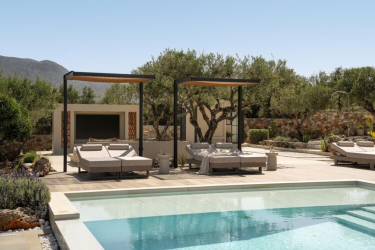 Villa Stavros Luxis Ferienhaus Kreta Chania Mieten Liegen