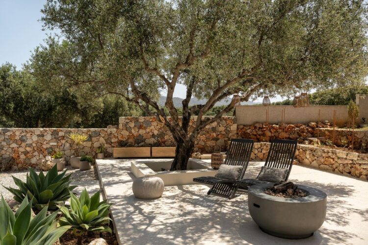 Villa Stavros Luxis Ferienhaus Kreta Chania Mieten Terrasse