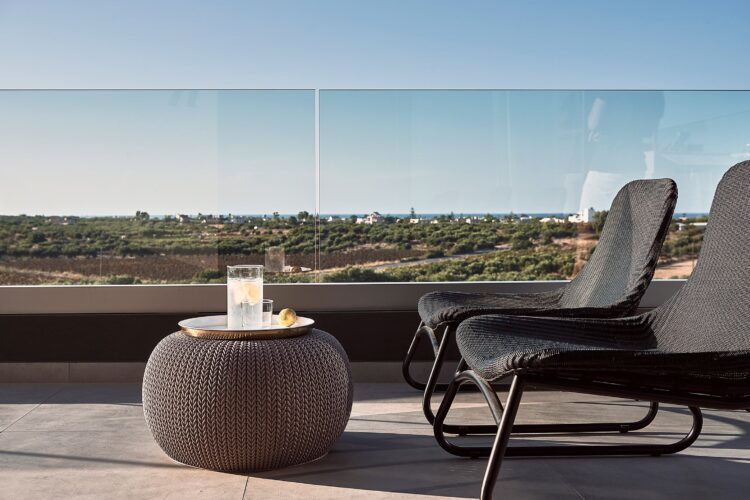 Villa Stavros Luxus Ferienhaus Kreta Chania Mieten Balkon