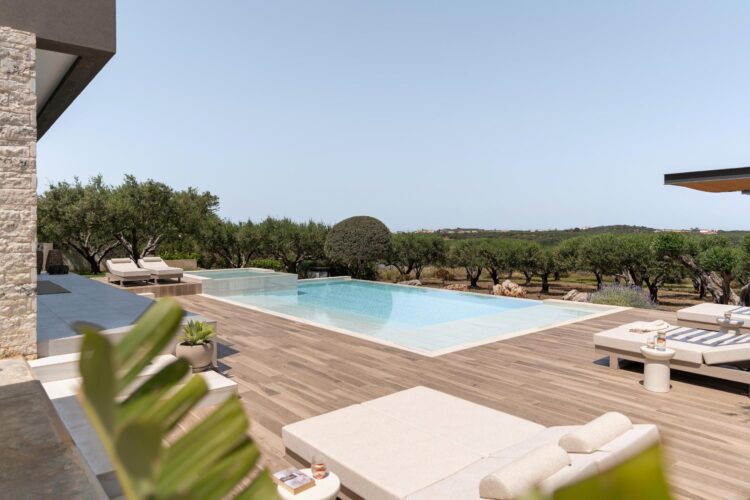 Villa Stavros Luxus Ferienhaus Kreta Chania Mieten Garten