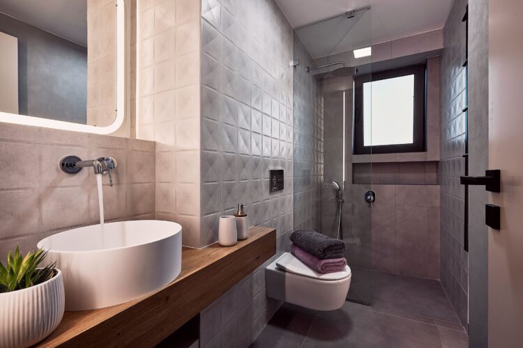 Villa Stavros Luxus Ferienhaus Kreta Chania Mieten Wc