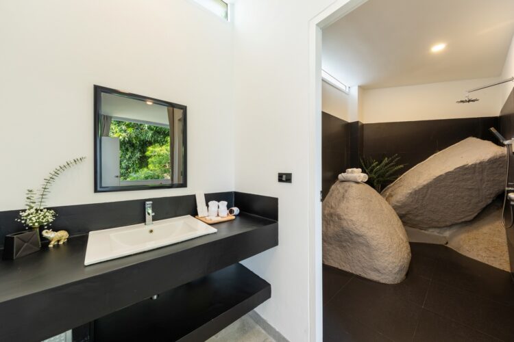 Villa Suan Kachamudee Luxuriöses Ferienhaus Koh Samui Mieten Bad