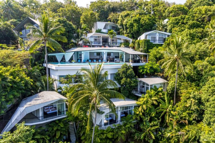 Villa Suan Kachamudee Luxus Ferienhaus Koh Samui Mieten Außenansicht