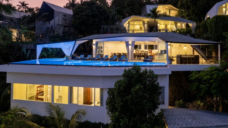 Villa Suan Kachamudee Luxus Ferienhaus Koh Samui Mieten Pool By Night
