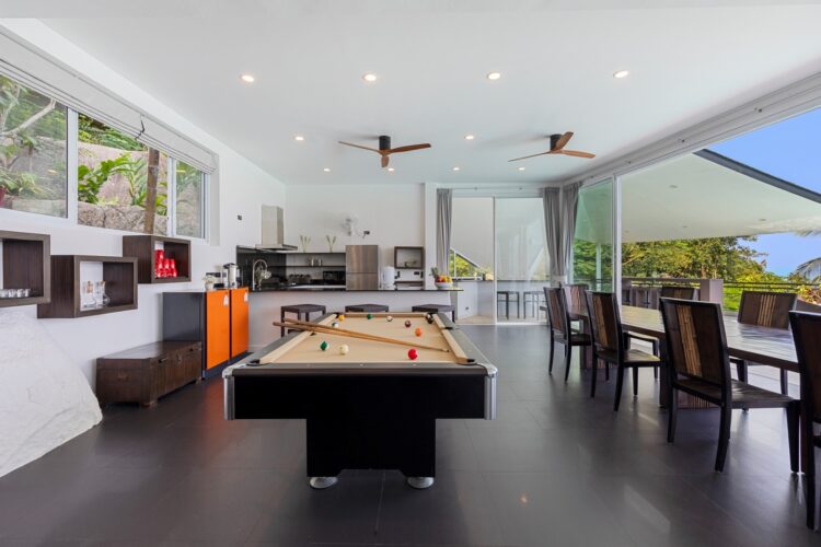 Villa Suan Kachamudee Luxus Ferienvilla Koh Samui Mieten Billiard