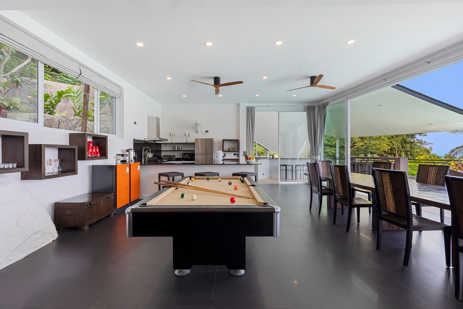 Villa Suan Kachamudee Luxus Ferienvilla Koh Samui Mieten Billiard