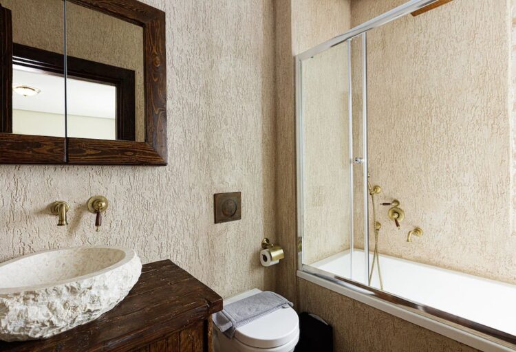 Villa Sunlight Luxus Ferienvilla Kreta Mieten Badezimmer