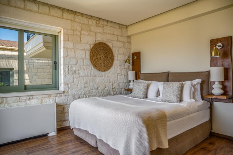 Villa Sunlight Luxus Ferienvilla Kreta Mieten Bett