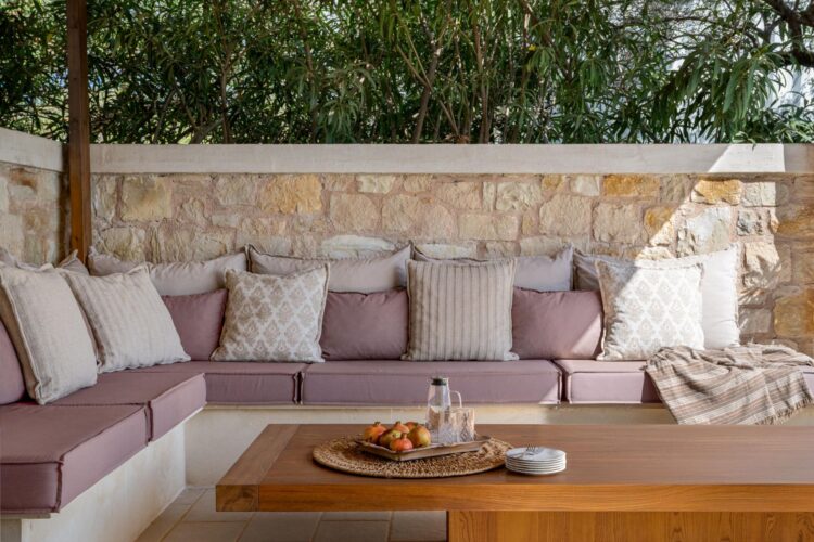 Villa Sunlight Luxus Ferienvilla Kreta Mieten Lounge Area