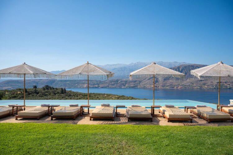 Villa Sunlight Luxus Ferienvilla Kreta Mieten Poolterrasse