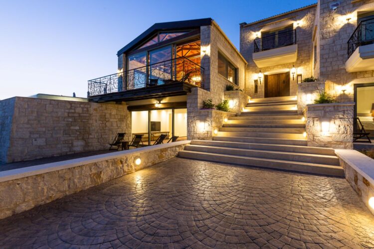 Villa Sunlight Luxus Ferienvilla Kreta Mieten Treppen