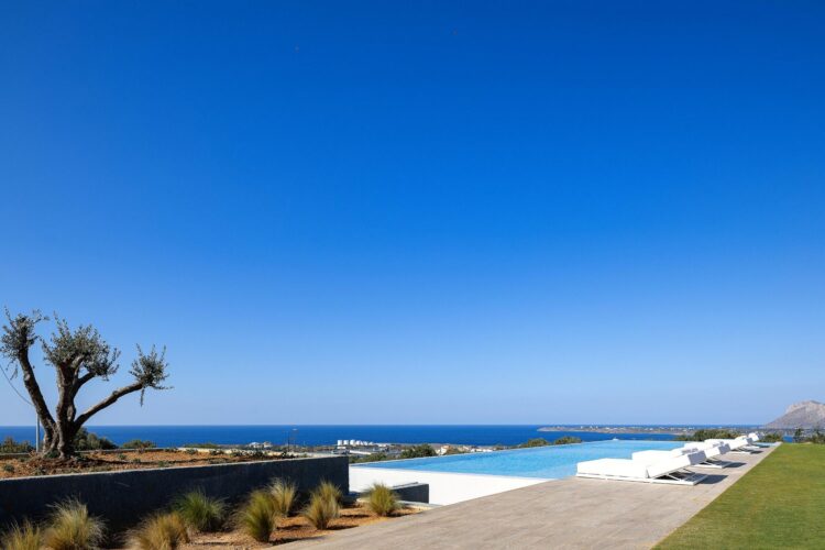Villa Sunset Gaze Luxus Ferienhaus Kreta Mieten Ausblick