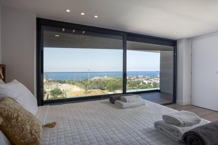 Villa Sunset Gaze Luxus Ferienhaus Kreta Mieten Bett