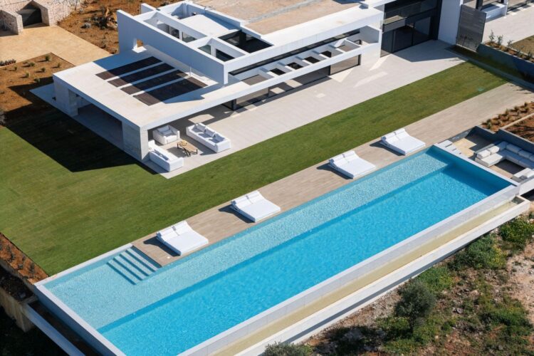 Villa Sunset Gaze Luxus Ferienhaus Kreta Mieten Pool