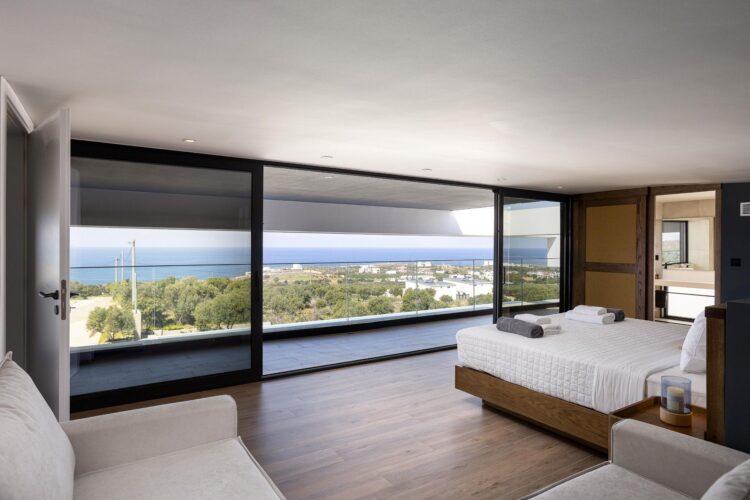 Villa Sunset Gaze Luxus Ferienhaus Kreta Mieten Schlafzimmer