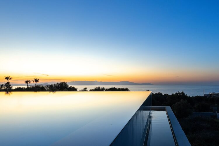 Villa Sunset Gaze Luxus Ferienhaus Kreta Mieten Sonnenuntergang
