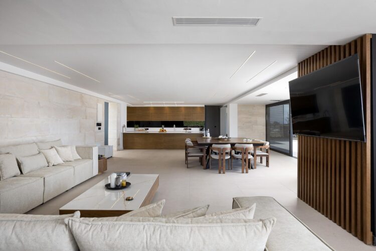 Villa Sunset Gaze Luxus Ferienhaus Kreta Mieten Wohnbereich
