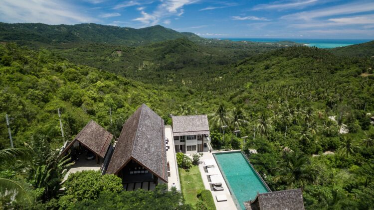 Villa Suralai Luxus Ferienhaus Koh Samui Mit Pool Mieten Lage
