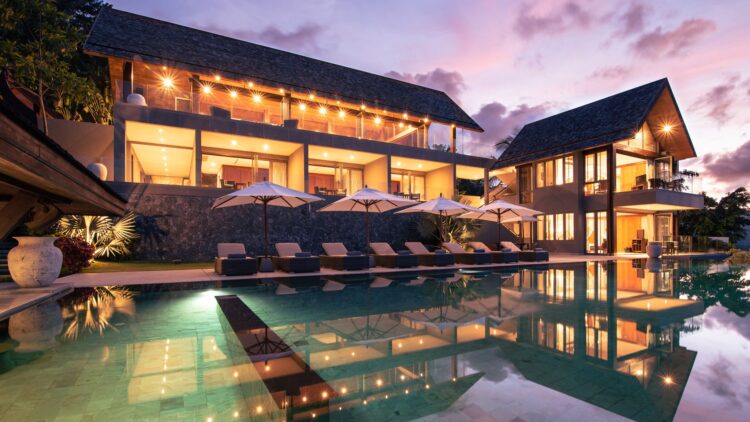 Villa Suralai Luxus Ferienhaus Koh Samui Mit Pool Mieten Pool By Night