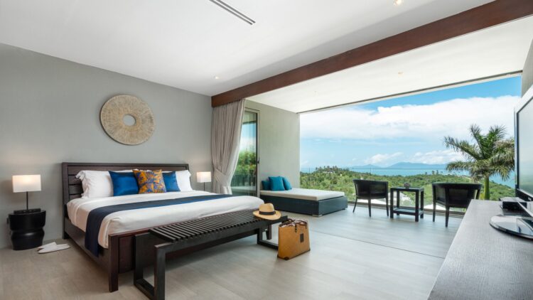 Villa Suralai Luxus Ferienhaus Koh Samui Mit Pool Mieten Schlafzimmer