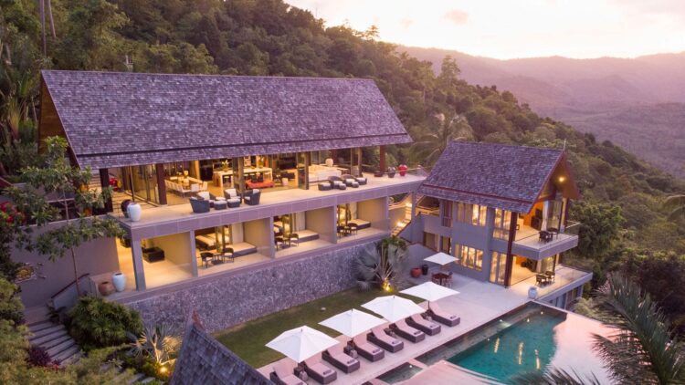 Villa Suralai Luxus Ferienhaus Koh Samui Mit Pool Mieten Sunset