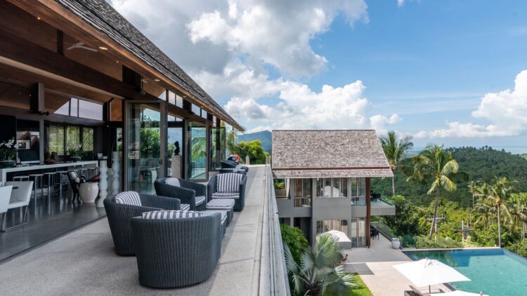 Villa Suralai Luxus Ferienhaus Koh Samui Mit Pool Mieten Terrasse