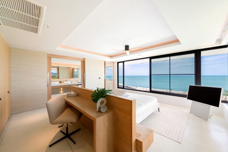 Villa Sutra Luxus Ferienhaus Koh Samui Mit Pool Mieten Bett