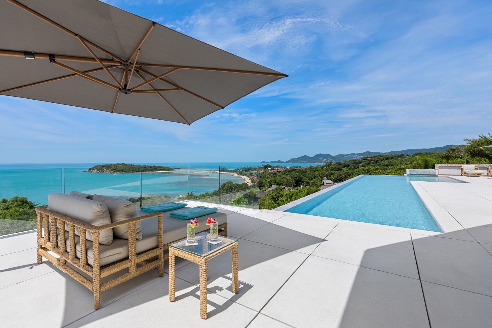 Villa Sutra Luxus Ferienhaus Koh Samui Mit Pool Mieten Lounge