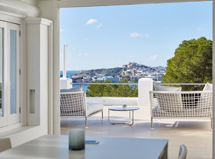 Villa Talamanca Ibiza Aussicht Balkon