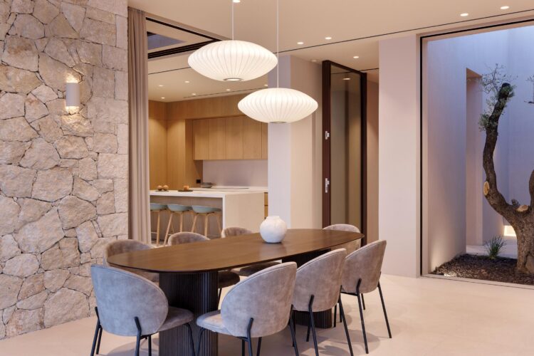 Villa Terra Luxus Ferienhaus Kreta Mit Pool Mieten Esstisch
