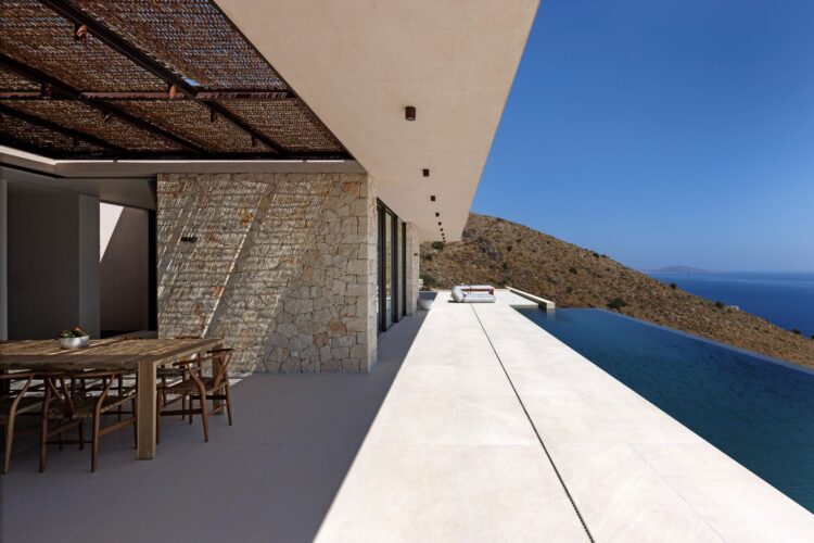Villa Terra Luxus Ferienhaus Kreta Mit Pool Mieten Poolterrasse