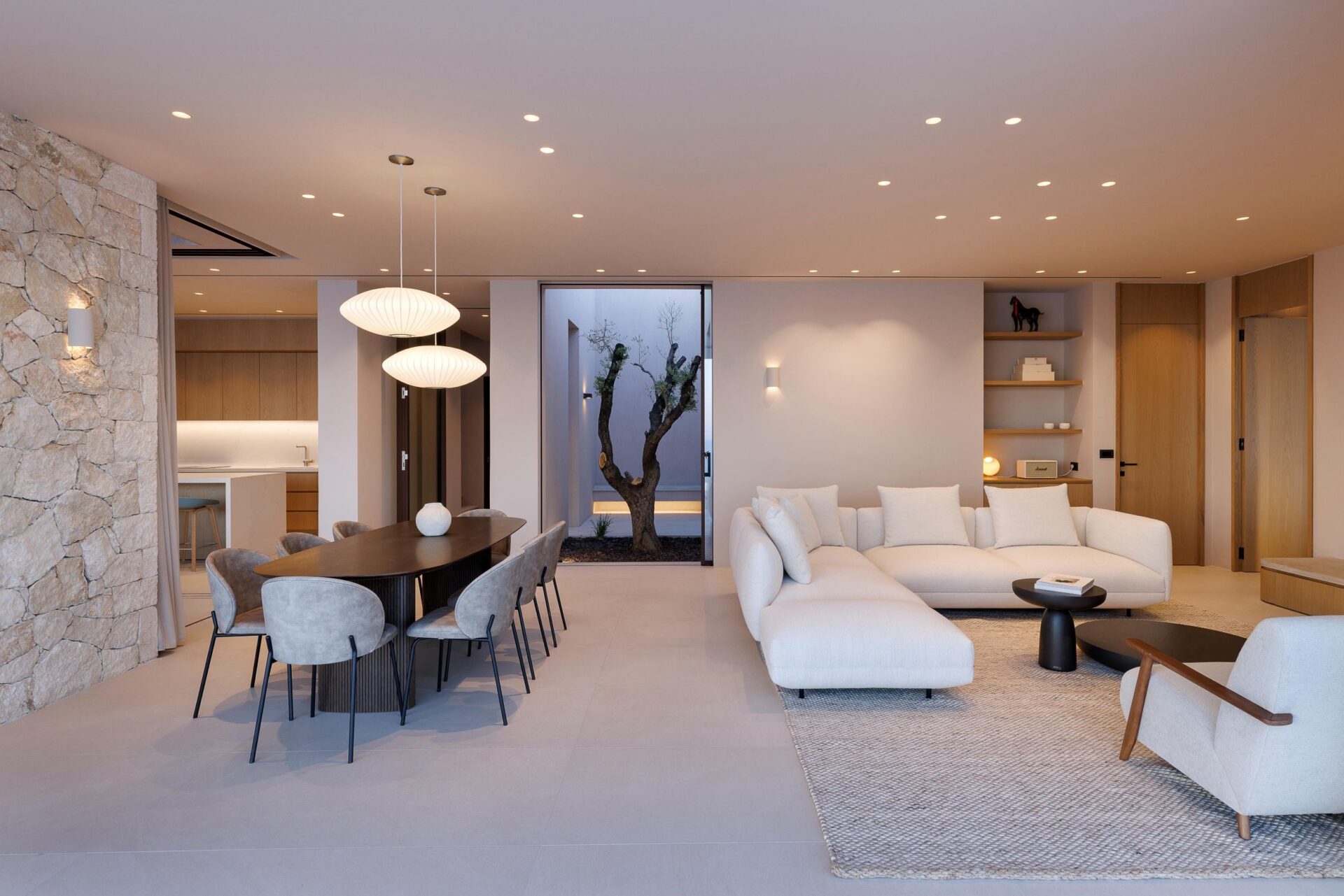Villa Terra Luxus Ferienhaus Kreta Mit Pool Mieten Wohnzimmer