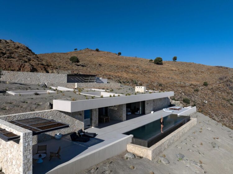 Villa Terra Luxus Ferienvilla Kreta Mit Pool Mieten Außenansicht