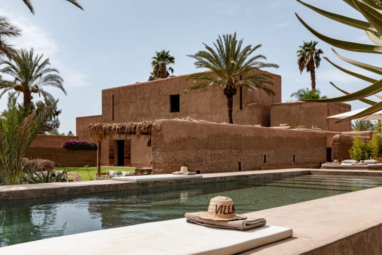 Villa Terre Au Ciel Luxus Ferienhaus Marrakesch Mieten Außenansicht