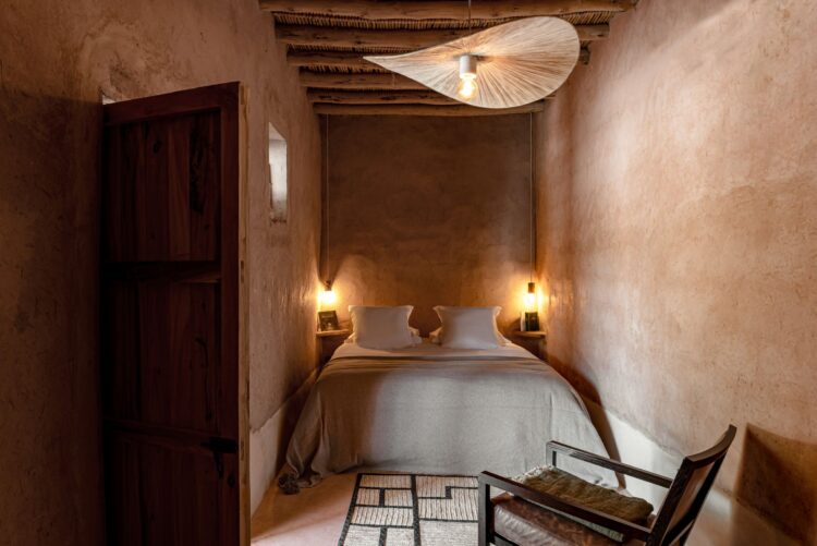 Villa Terre Au Ciel Luxus Ferienhaus Marrakesch Mieten Bett