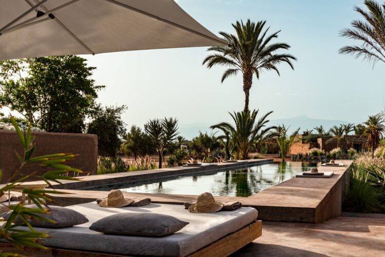 Villa Terre Au Ciel Luxus Ferienhaus Marrakesch Mieten Daybed