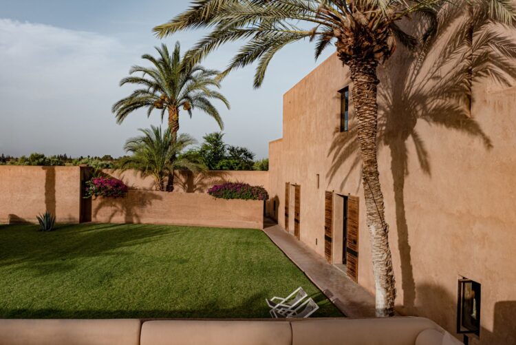 Villa Terre Au Ciel Luxus Ferienhaus Marrakesch Mieten Garten