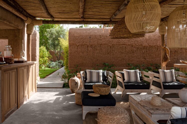 Villa Terre Au Ciel Luxus Ferienhaus Marrakesch Mieten Loungebereich